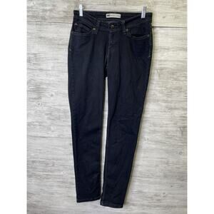 Levis Bold Curve Jeans Womens 8M Black Low Rise Skinny Stretch Denim Pants